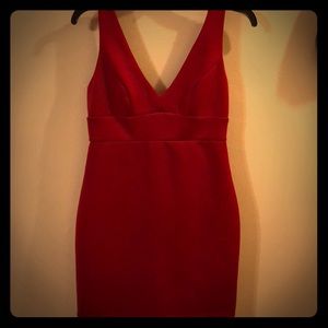 Red cocktail dress